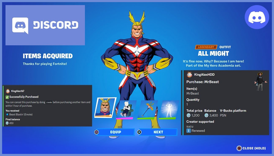 Fortnite players can now check their stats in-game using Discord