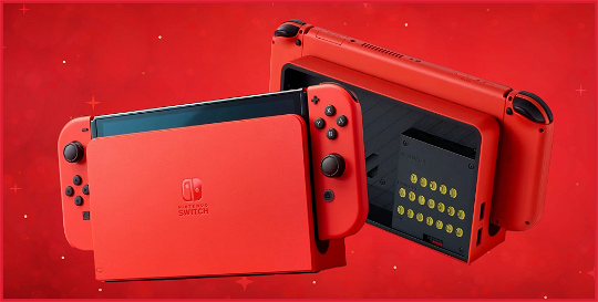 Mario Red Nintendo Switch is here, and it’s literally red