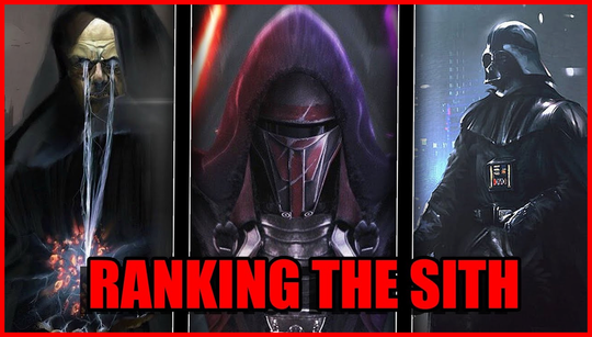 Officially ranked: the 10 strongest Sith in Star Wars