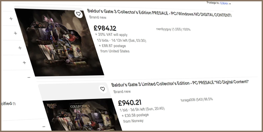 Baldur’s Gate 3 Collector’s Edition is being scalped for over $2,000