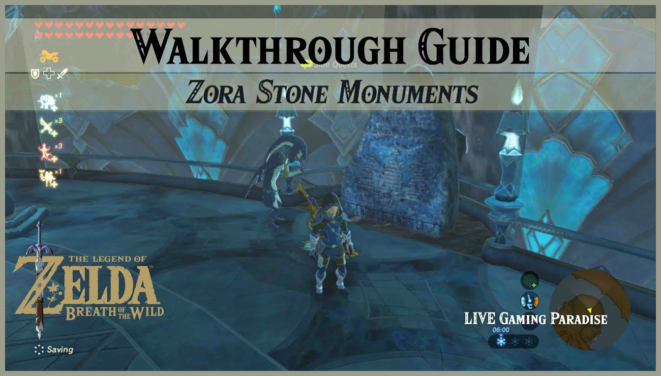 Where are all The Legend of Zelda: Breath of the Wild Zora Stone Monuments