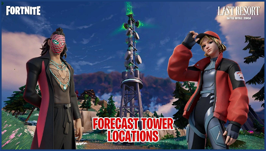 Fortnite chapter 4 forecast towers locations