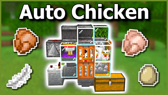 How to build a fully automated cooked chicken farm in Minecraft