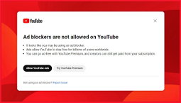 YouTube tests new method to stop ad blockers
