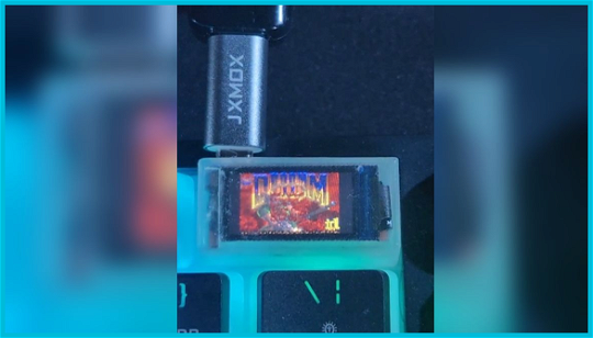 The Raspberry Pi is now inside a keyboard, running Doom