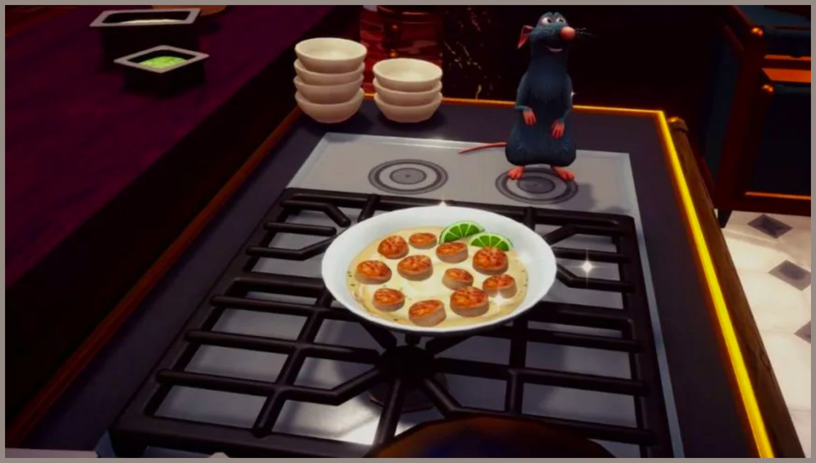 Creamy Garlic Scallops in Disney Dreamlight Valley