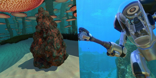 How to harvest Large Resource Deposits in Subnautica How to harvest Large Resource Deposits in Subnautica