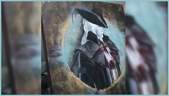 Bloodborne Acrylic Painting is truly a sight to behold