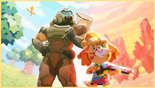 Animal Crossing: New Horizons crosses over with Doom Eternal
