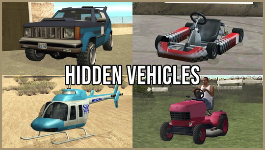 All the rare and secret vehicles in GTA San Andreas